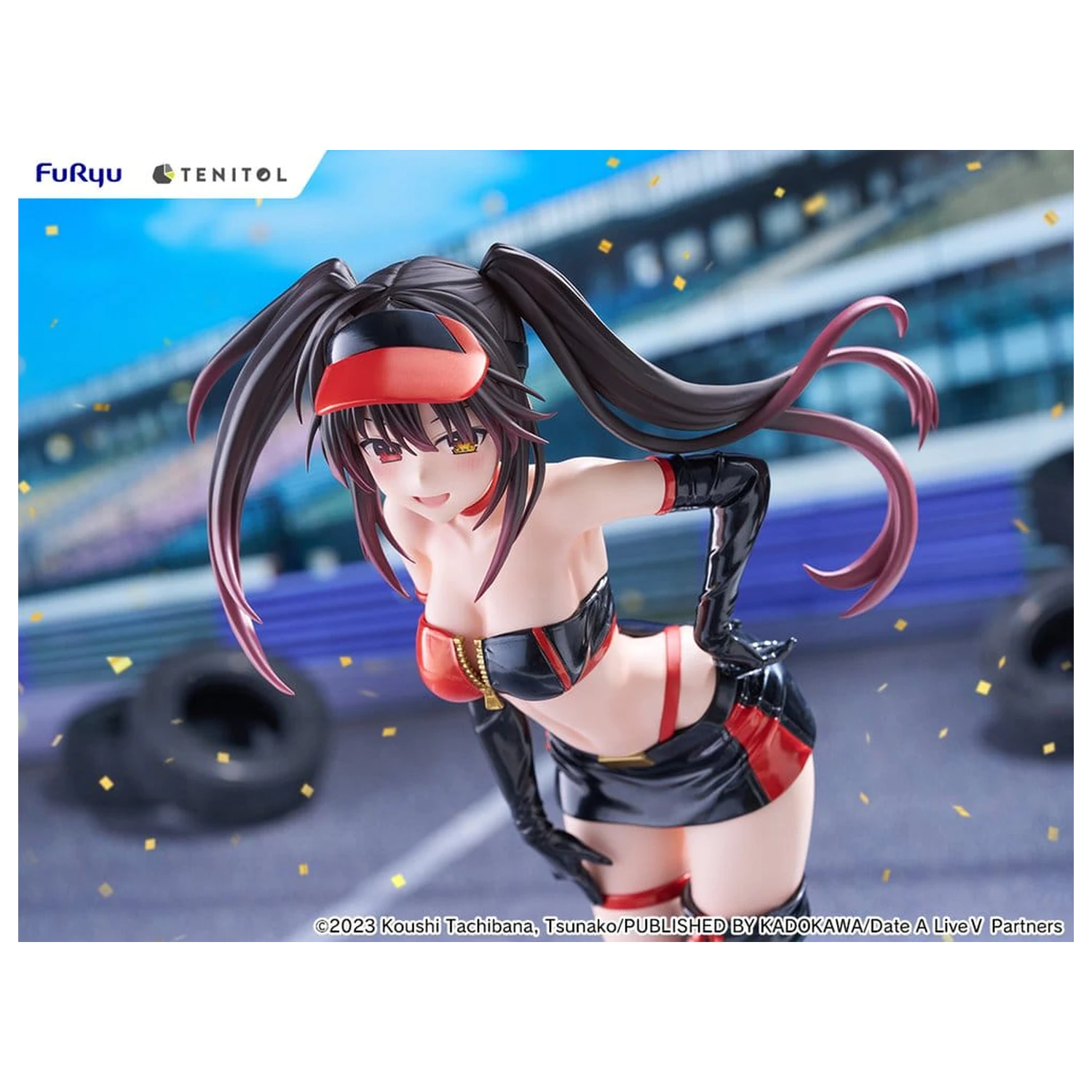 Date A Live V Tenitol Tall PVC figura Kurumi Tokisaki Race Queen Ver. 29 cm fotografija proizvoda
