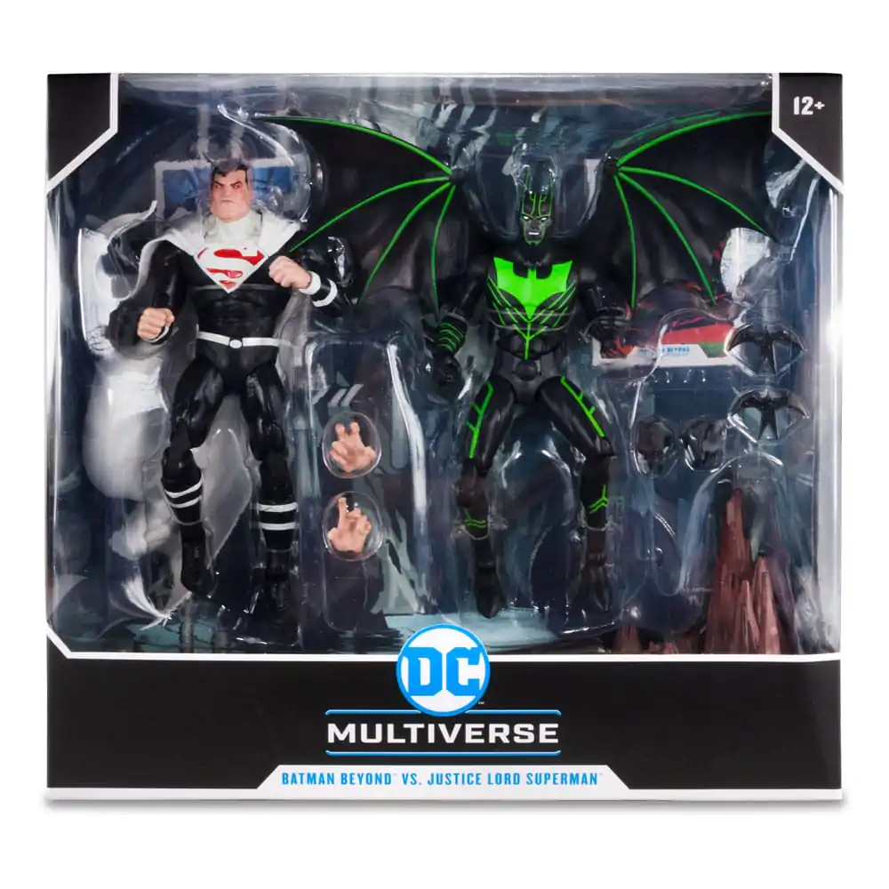 DC Kolekcionarska akcijska figura Paket od 2 Batman Beyond Vs Justice Lord Superman 18 cm fotografija proizvoda