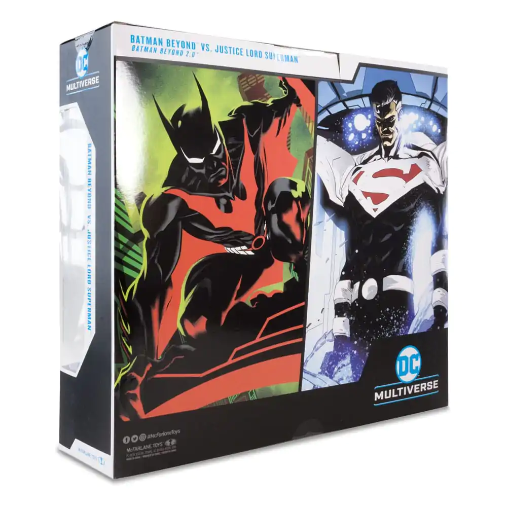 DC Kolekcionarska akcijska figura Paket od 2 Batman Beyond Vs Justice Lord Superman 18 cm fotografija proizvoda