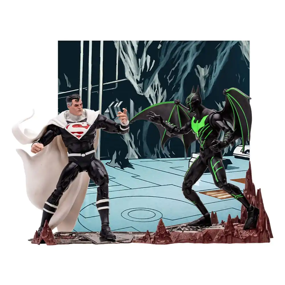 DC Kolekcionarska akcijska figura Paket od 2 Batman Beyond Vs Justice Lord Superman 18 cm fotografija proizvoda