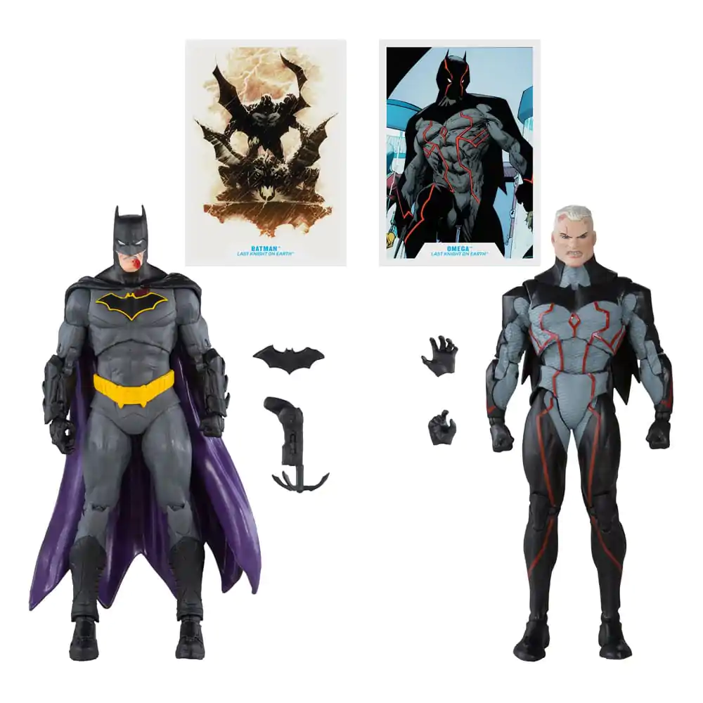 DC kolekcionarske akcijske figure Paket od 2 Omega (Unmasked) & Batman (Bloody)(Gold Label) 18 cm fotografija proizvoda