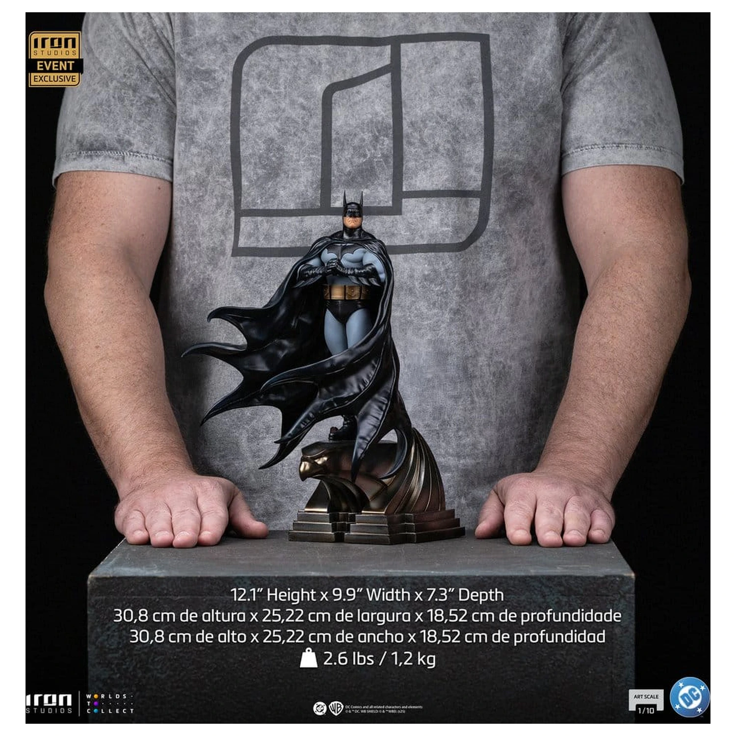 DC Comics Art Scale Statua 1/10 Batman Trinity (CCXP Exclusive 2025) 31 cm fotografija proizvoda