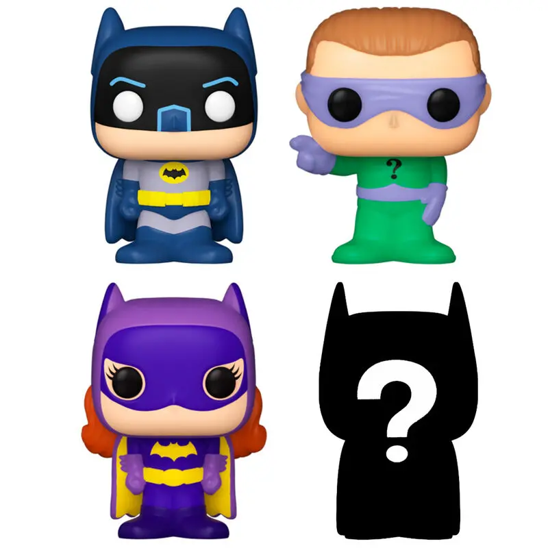 DC Bitty POP! Vinilna figura 4-Pack Batman Adam West 2,5 cm fotografija proizvoda