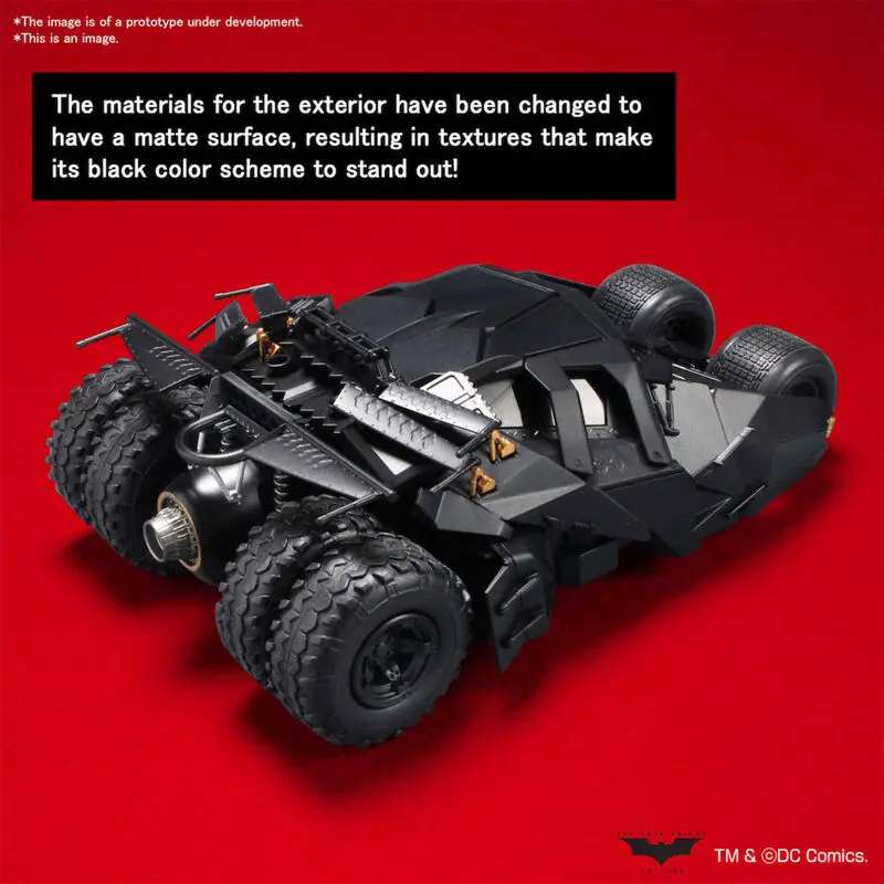 DC comics Batman Begins Batmobile komplet modela automobila figura 1/35 fotografija proizvoda