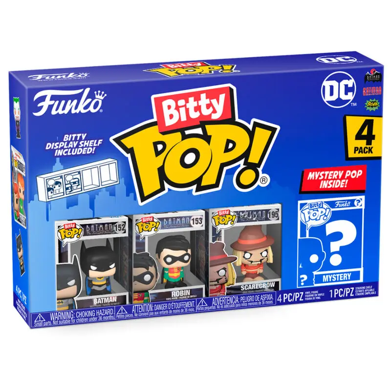 DC Bitty POP! Vinilna figura 4-Pack Batman 2,5 cm fotografija proizvoda