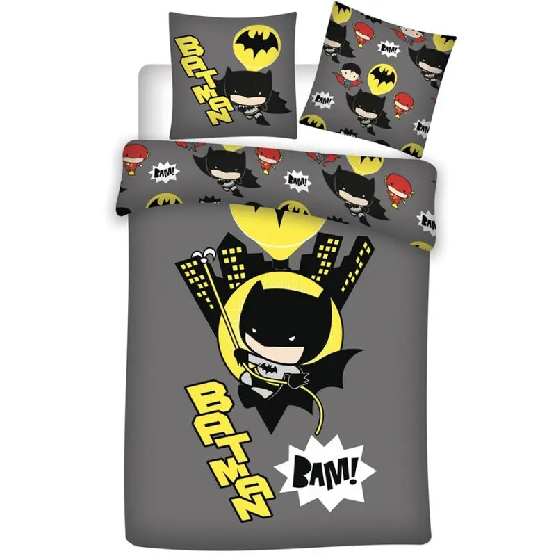 DC Comics Batman Chibi mikrofibra navlaka za poplun za krevet 90cm fotografija proizvoda