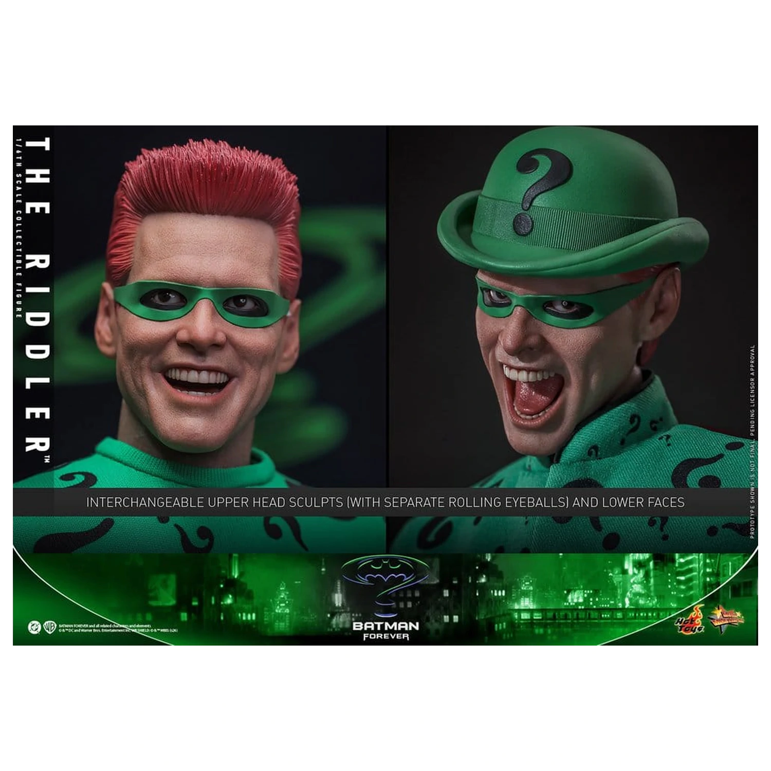 DC Comics Batman Forever Movie Masterpiece akcijska figura 1/6 Riddler 31 cm fotografija proizvoda