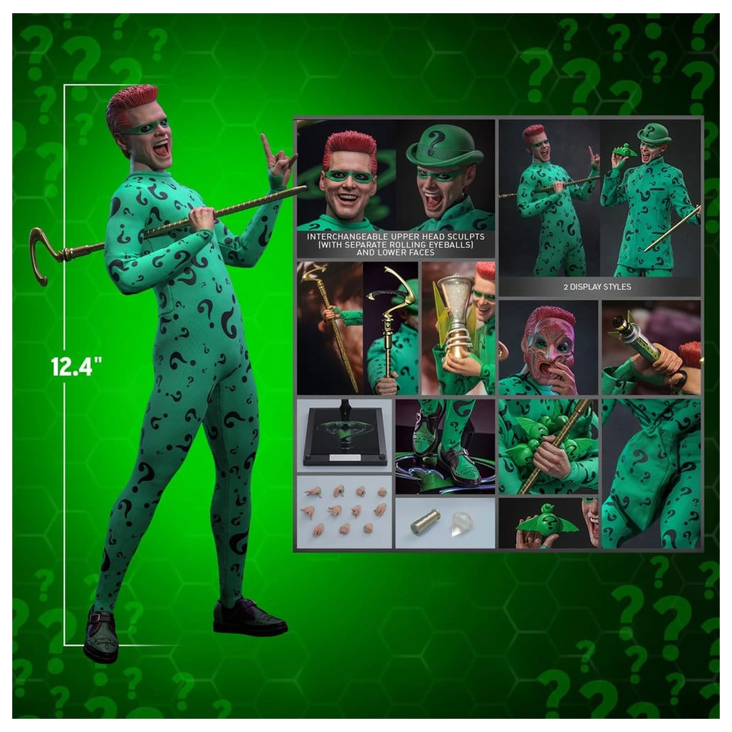 DC Comics Batman Forever Movie Masterpiece akcijska figura 1/6 Riddler 31 cm fotografija proizvoda