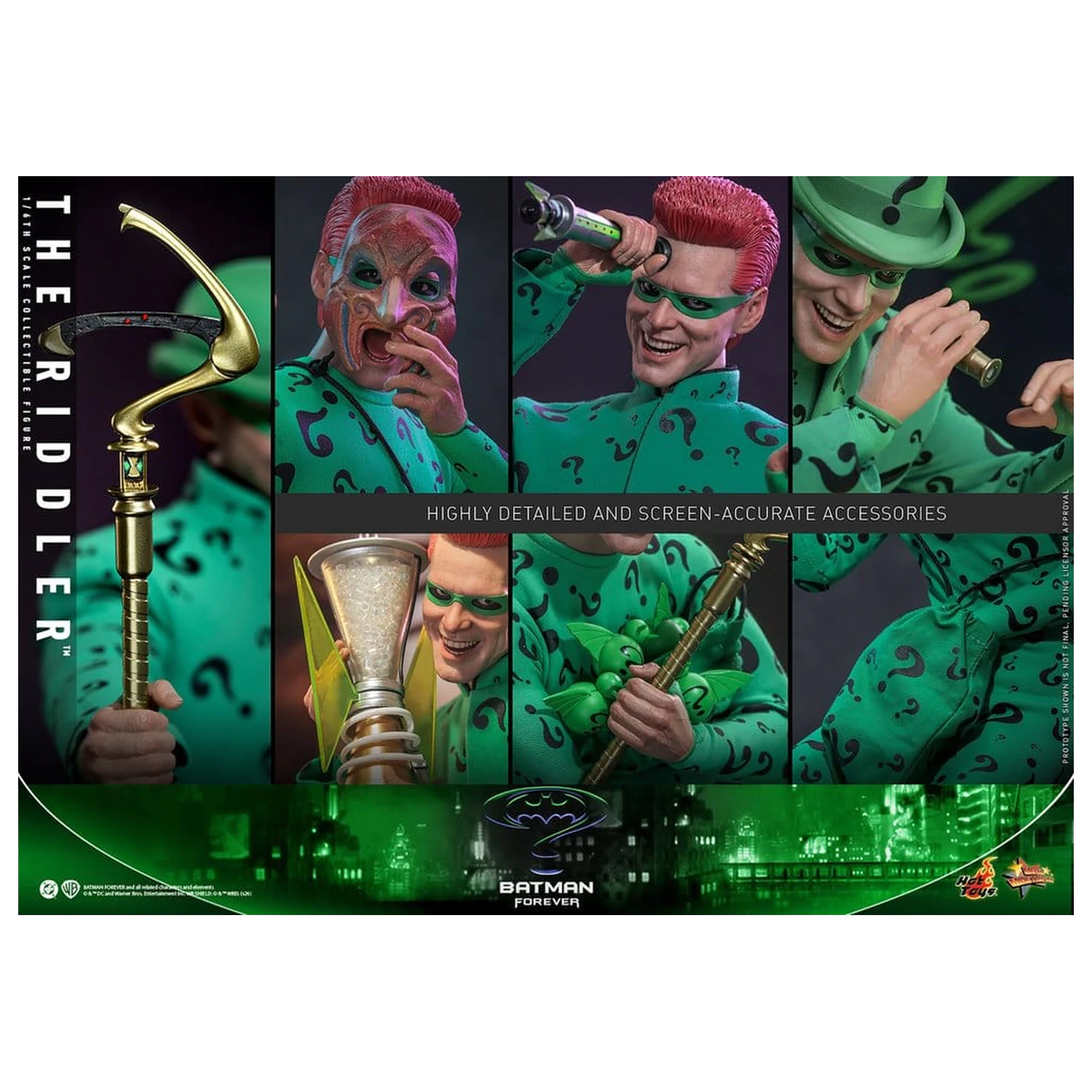 DC Comics Batman Forever Movie Masterpiece akcijska figura 1/6 Riddler 31 cm fotografija proizvoda
