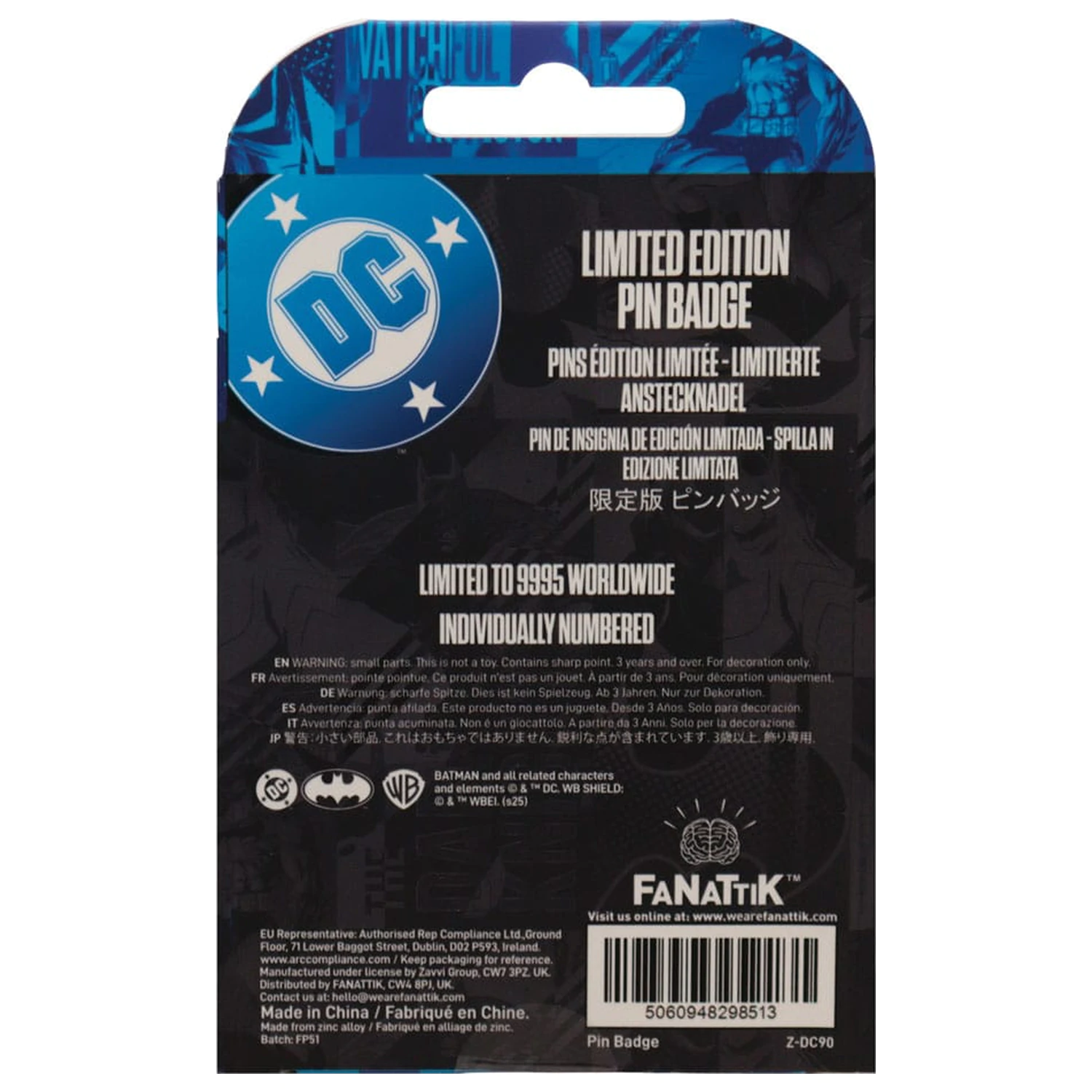 DC Comics Bedž Batman Gotham City Guardian Limited Edition fotografija proizvoda