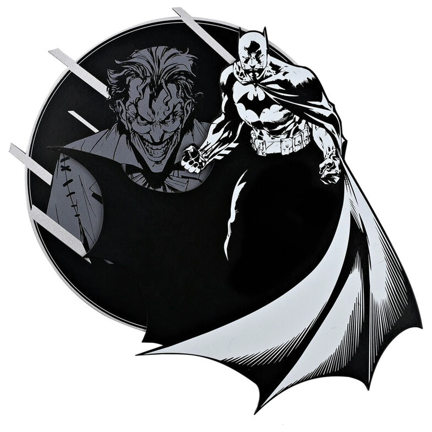 DC Comics Batman & Joker drvena slojevita okrugla ploča fotografija proizvoda