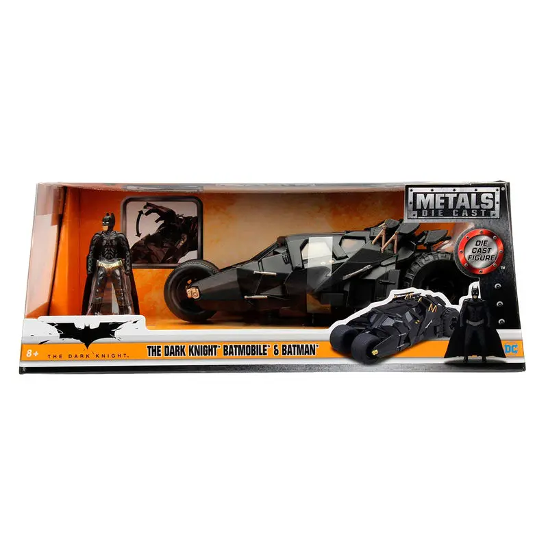 DC Comics Diecast Model 1/24 Batman The Dark Knight Batmobil – model od lijevanog metala, mjerilo 1/24 fotografija proizvoda