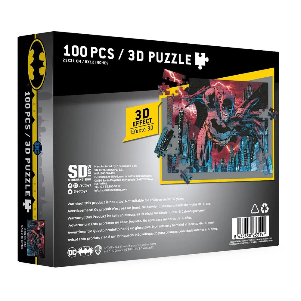 DC Comics Slagalica s 3D Efektom Batman Urban Legend (100 dijelova) fotografija proizvoda