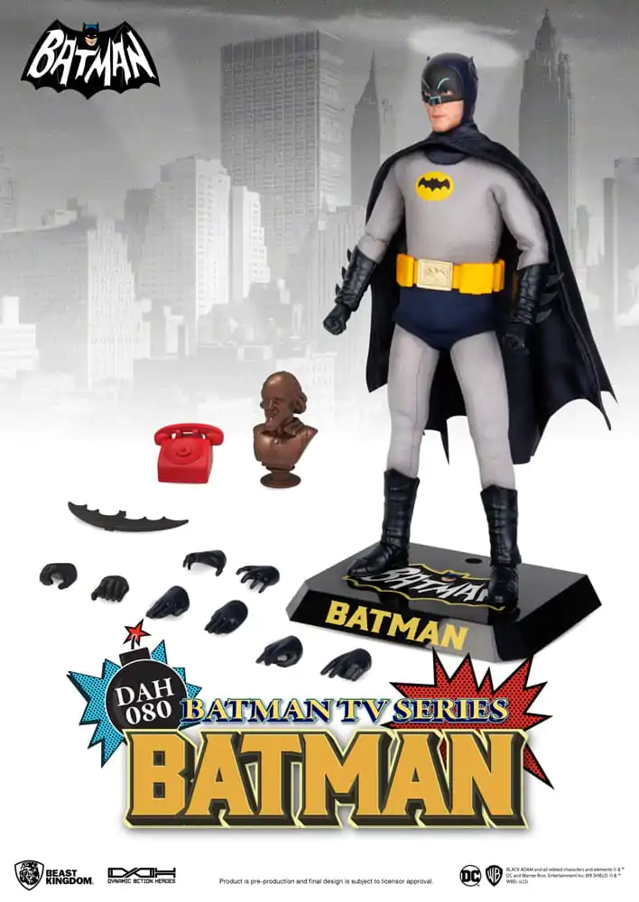 DC Comics Dynamic 8ction Heroes akcijska figura 1/9 Batman TV Series Batman 24 cm fotografija proizvoda