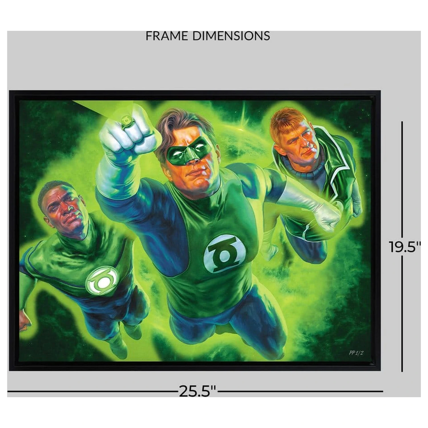 DC Comics umjetnički print Green Lantern 61 x 41 cm - neuokvireno fotografija proizvoda