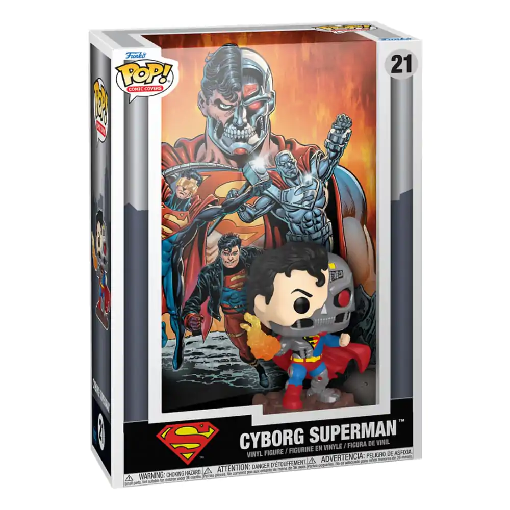 DC Comics Funko POP! Comic Cover Vinilna Figura Cyborg Superman 9 cm fotografija proizvoda