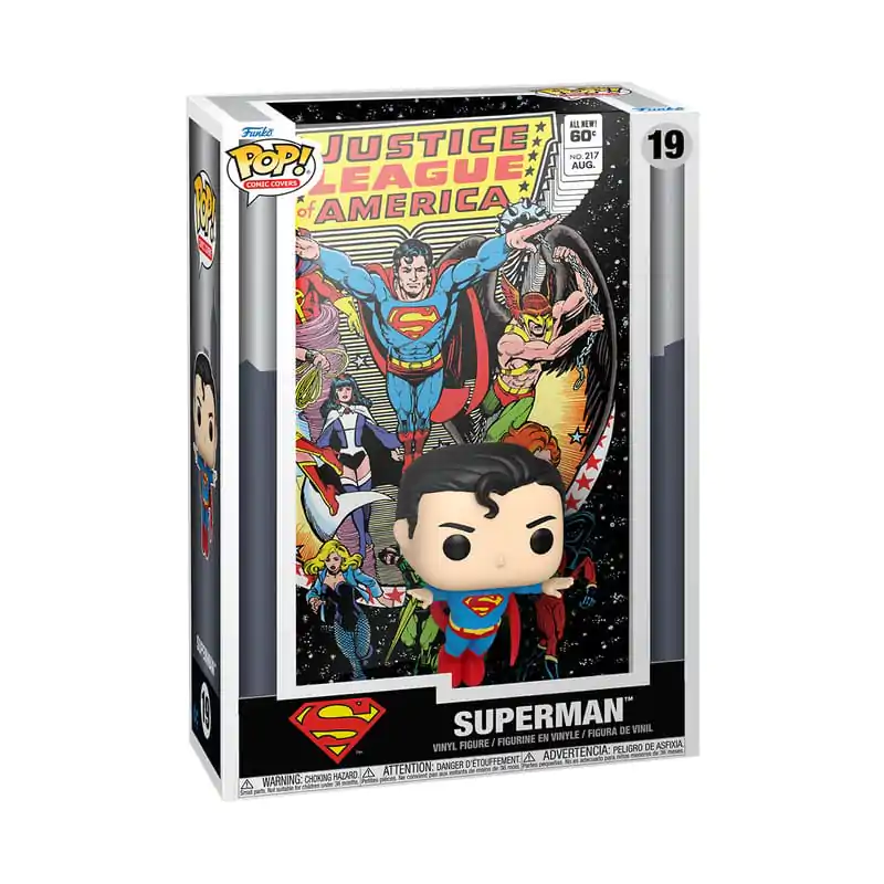 DC Comics Funko POP! Comic Cover Vinilna Figura Justice League of America Superman 9 cm fotografija proizvoda