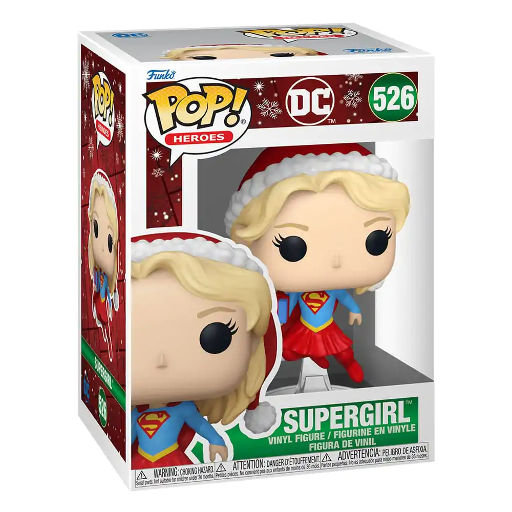 DC Comics Funko POP! Heroes Vinyl figura Holiday '24- Supergirl 9 cm fotografija proizvoda