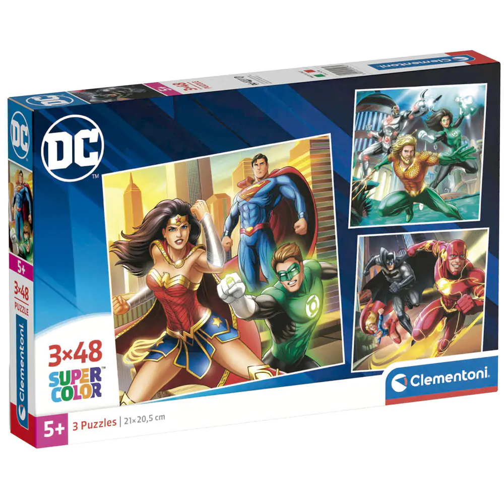 DC Comics Justice League puzzle 3x48 komada fotografija proizvoda