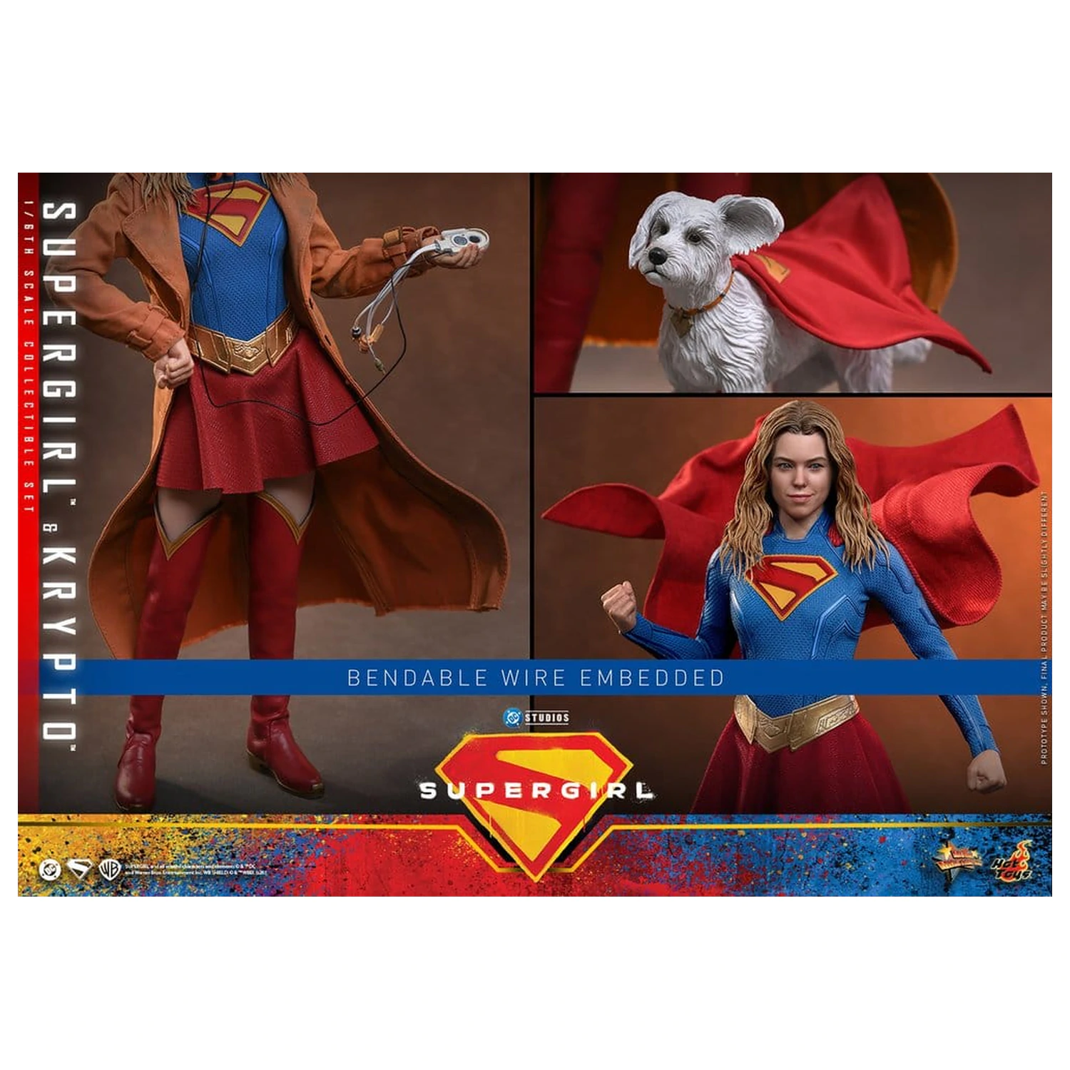 DC Comics Movie Masterpiece set akcijskih figura Supergirl & Krypto 28 cm fotografija proizvoda
