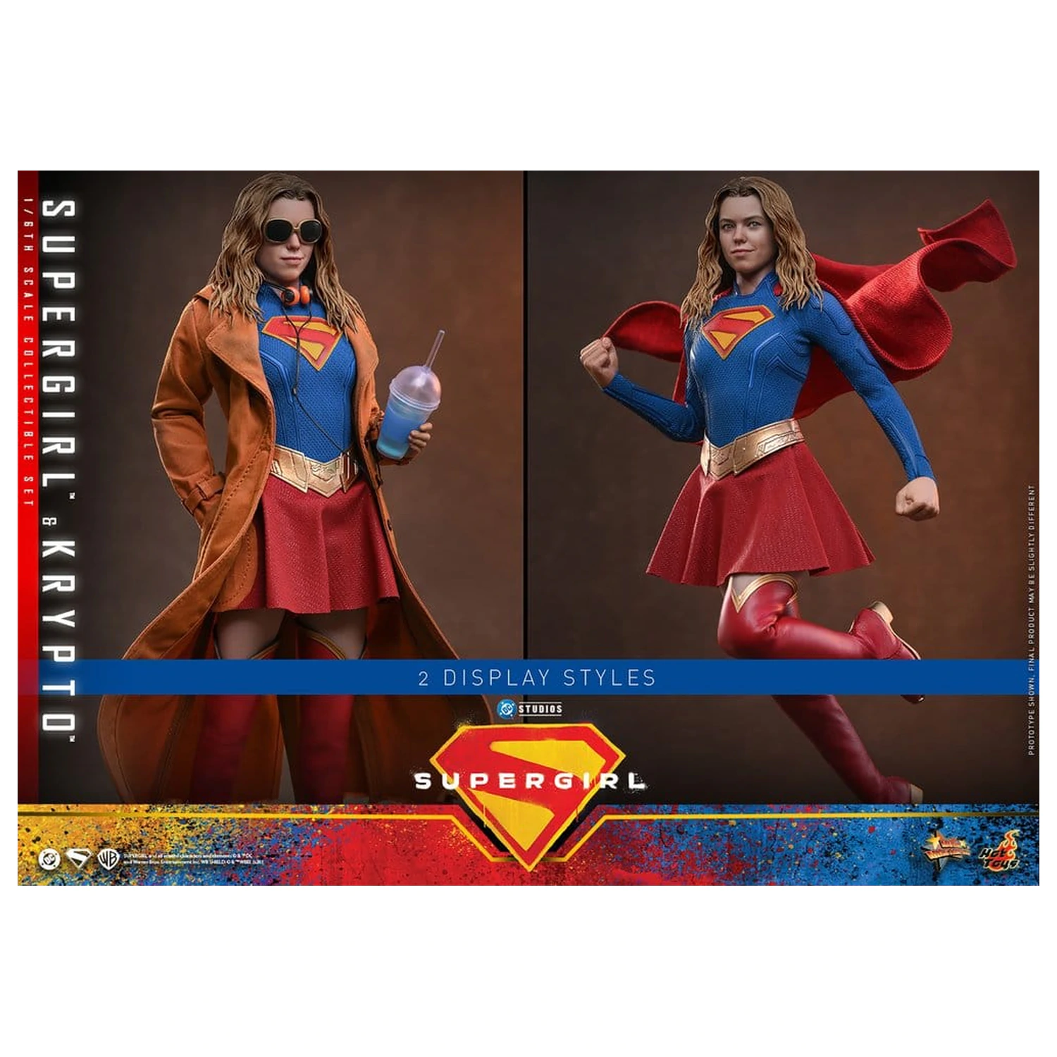 DC Comics Movie Masterpiece set akcijskih figura Supergirl & Krypto 28 cm fotografija proizvoda