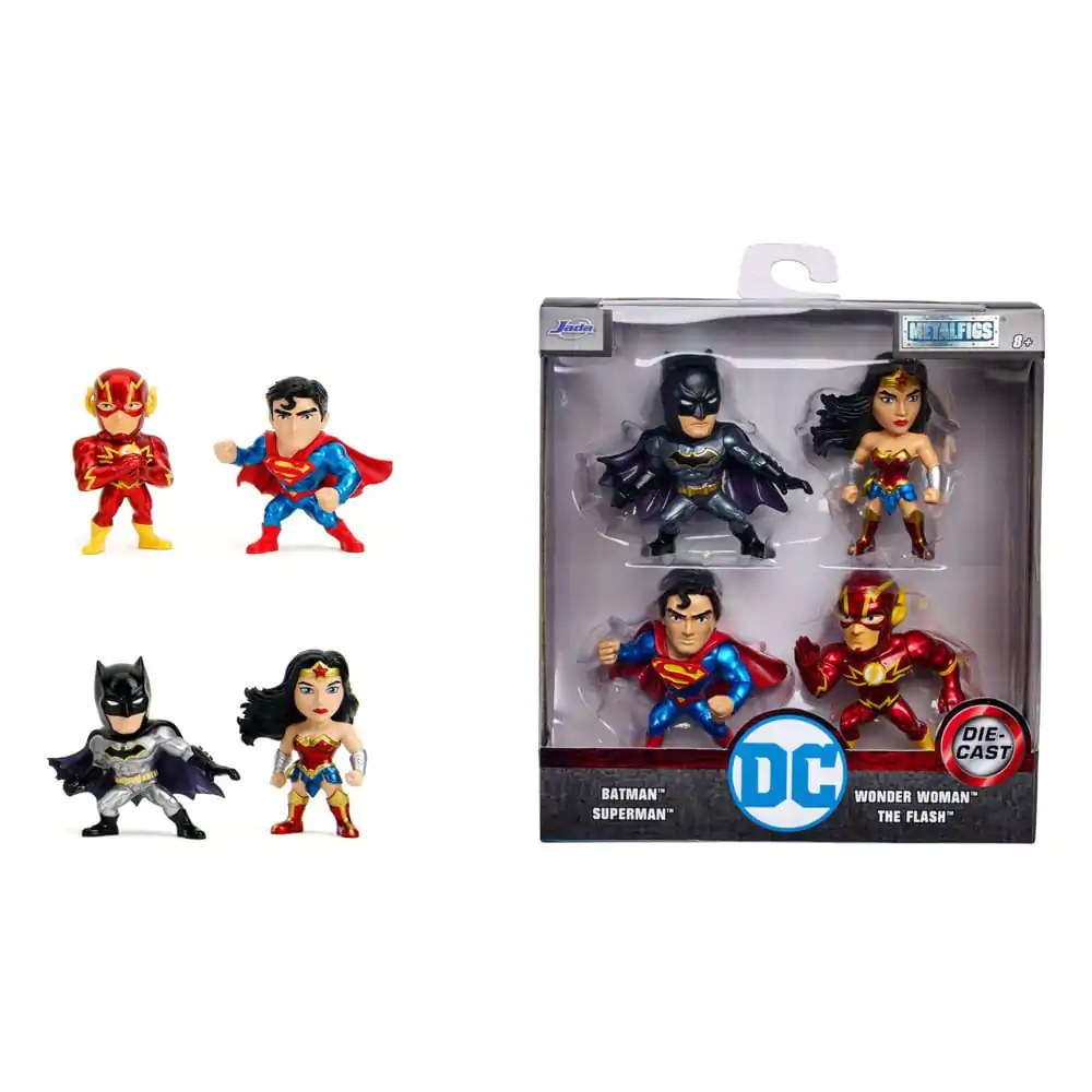 DC Comics Nano Metalfigs Diecast Mini Figure 4-Pack Wave 1 4 cmDC Comics Nano Metalfigs Diecast Mini Figurice 4-Pack Val 1 4 cm fotografija proizvoda