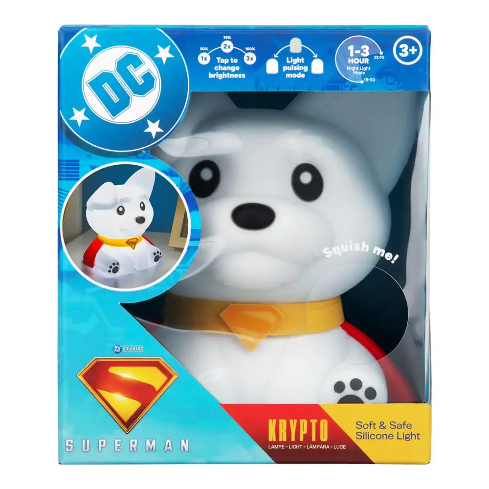 DC Comics Squishy Glo silikonska svjetiljka Superman Krypto 17 cm fotografija proizvoda