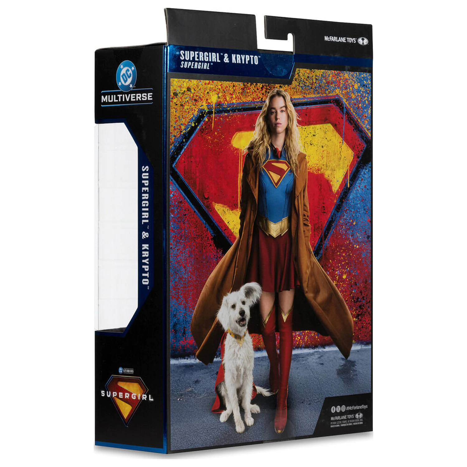 DC Comics Supergirl Deluxe Theatrical Edition Gold Label Collection Supergirl i pas Kripto figure 18cm fotografija proizvoda