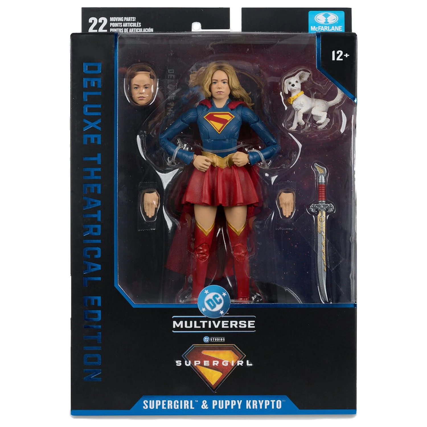 DC Comics Supergirl Deluxe Theatrical Edition Supergirl & Puppy Kripto figure 18 cm fotografija proizvoda