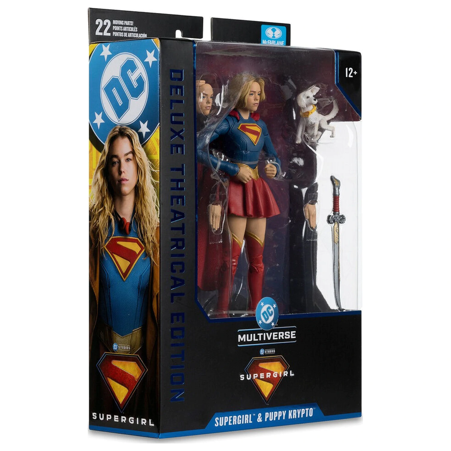 DC Comics Supergirl Deluxe Theatrical Edition Supergirl & Puppy Kripto figure 18 cm fotografija proizvoda