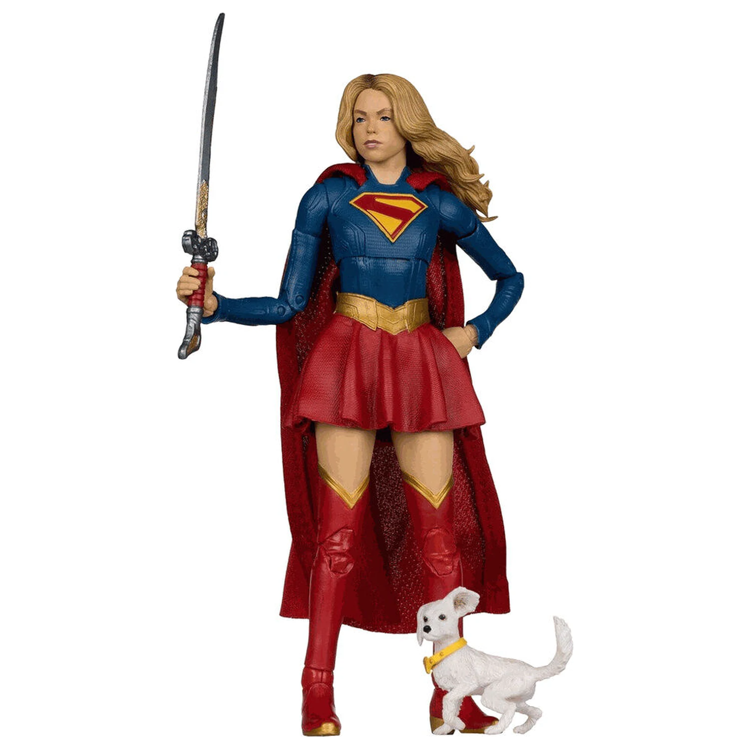 DC Comics Supergirl Deluxe Theatrical Edition Supergirl & Puppy Kripto figure 18 cm fotografija proizvoda