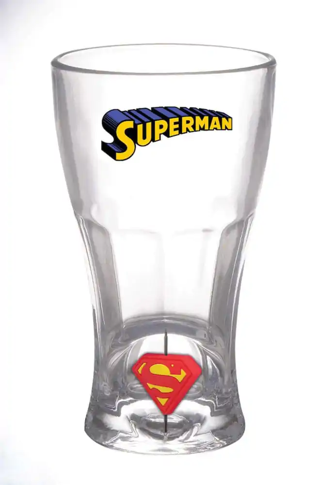 DC Comics Staklena Superman Rotirajuća 3D Logo fotografija proizvoda