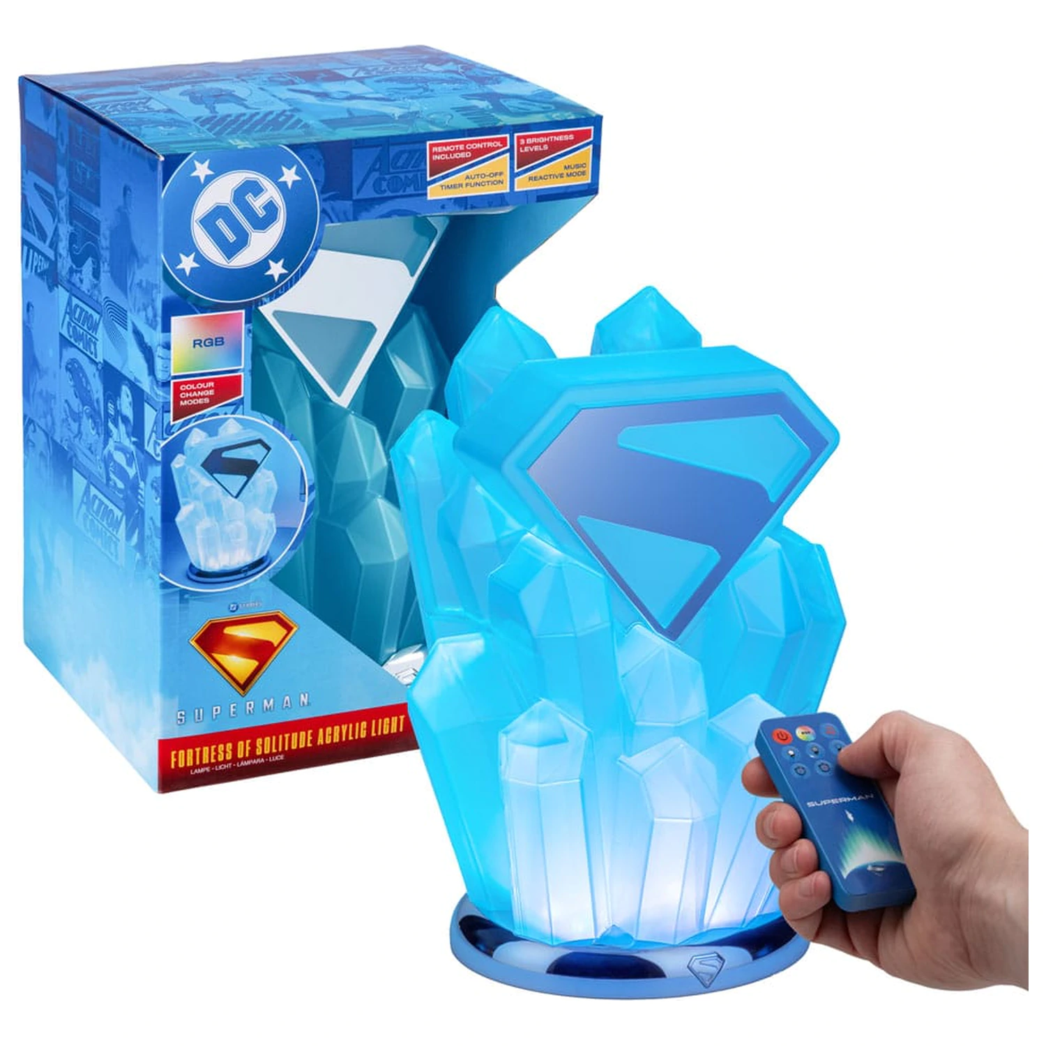 DC Comics Svjetlo Superman Fortress of Solitude fotografija proizvoda
