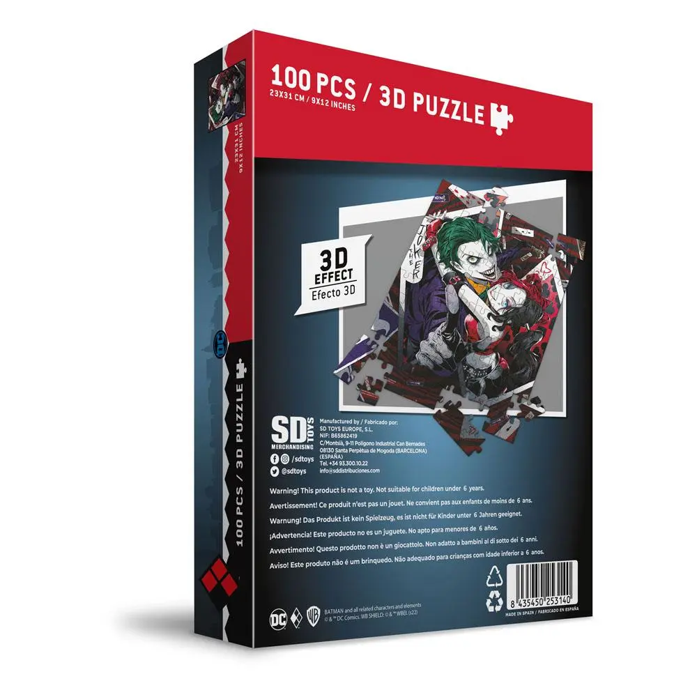 DC Comics slagalica s 3D efektom The Joker & Harley Quinn Manga (100 komada) fotografija proizvoda
