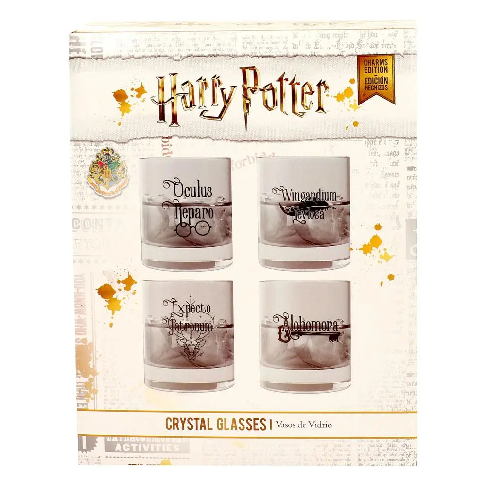 Harry Potter Crystal čaše 4-Pack Spells fotografija proizvoda