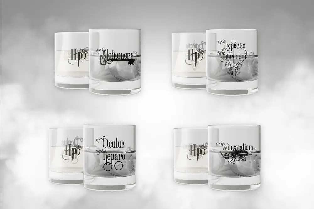 Harry Potter Crystal čaše 4-Pack Spells fotografija proizvoda