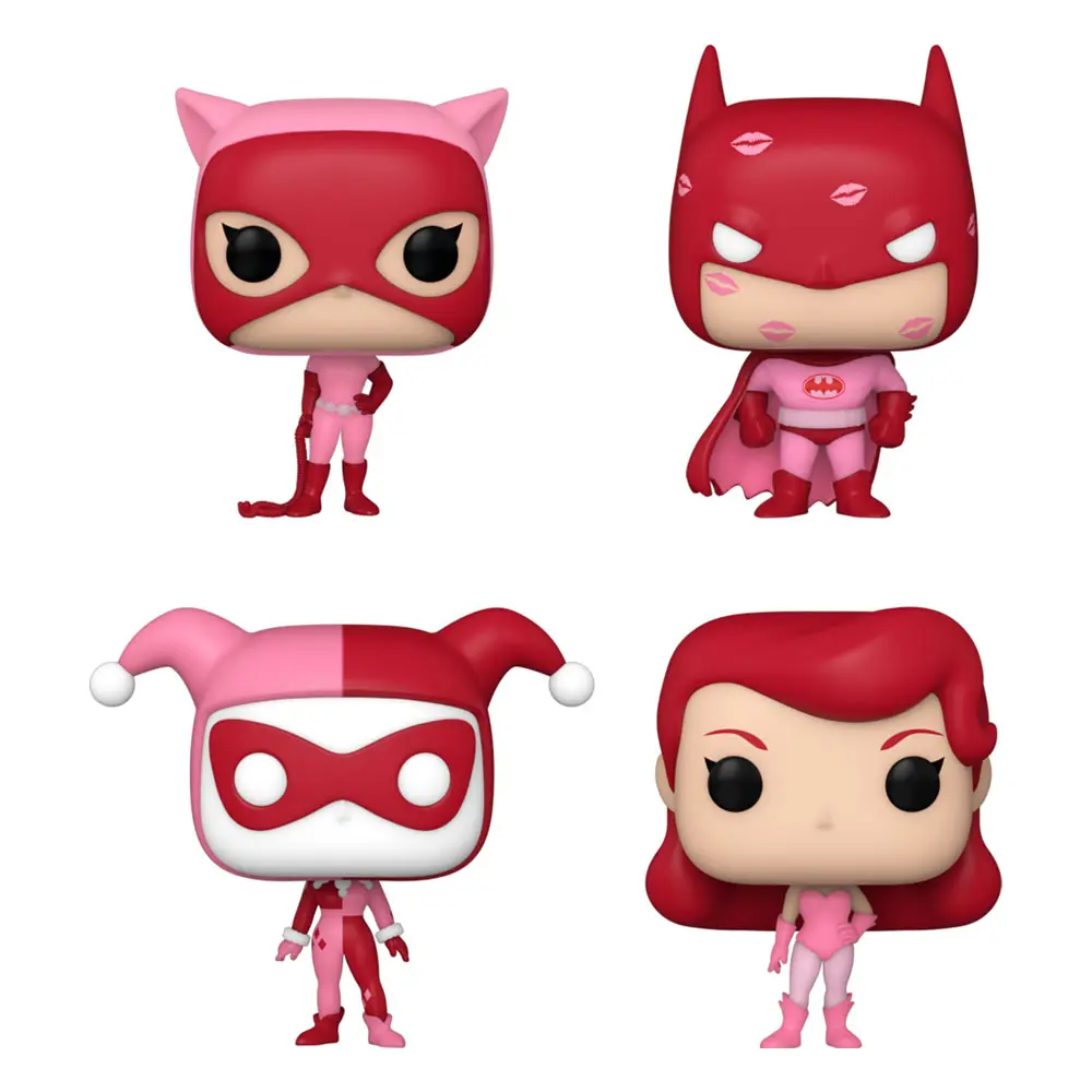 DC Comics Valentines Pocket POP! Vinilna figura 4-Pack 4 cm fotografija proizvoda