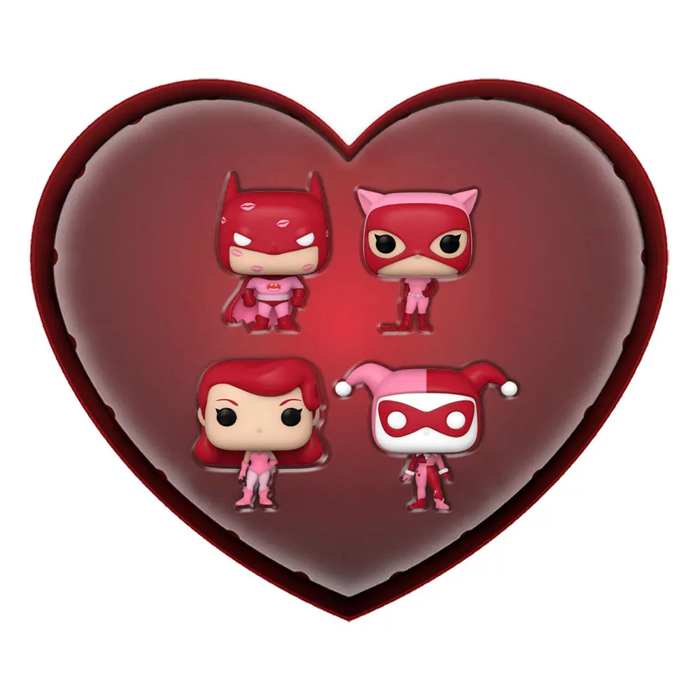 DC Comics Valentines Pocket POP! Vinilna figura 4-Pack 4 cm fotografija proizvoda