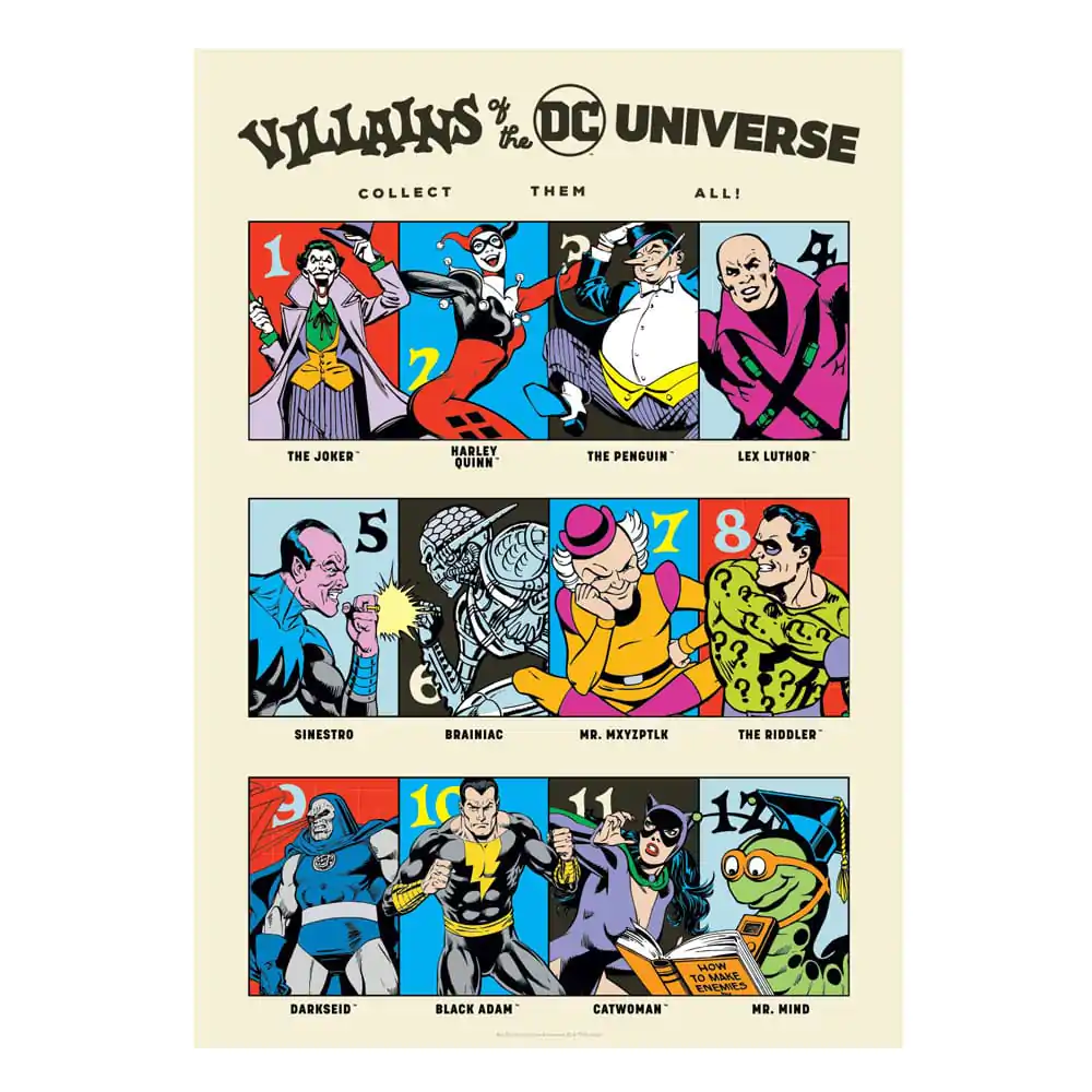 DC Comics Umjetnički Print 90. obljetnica Zlikovci Limited Edition 42 x 30 cm fotografija proizvoda