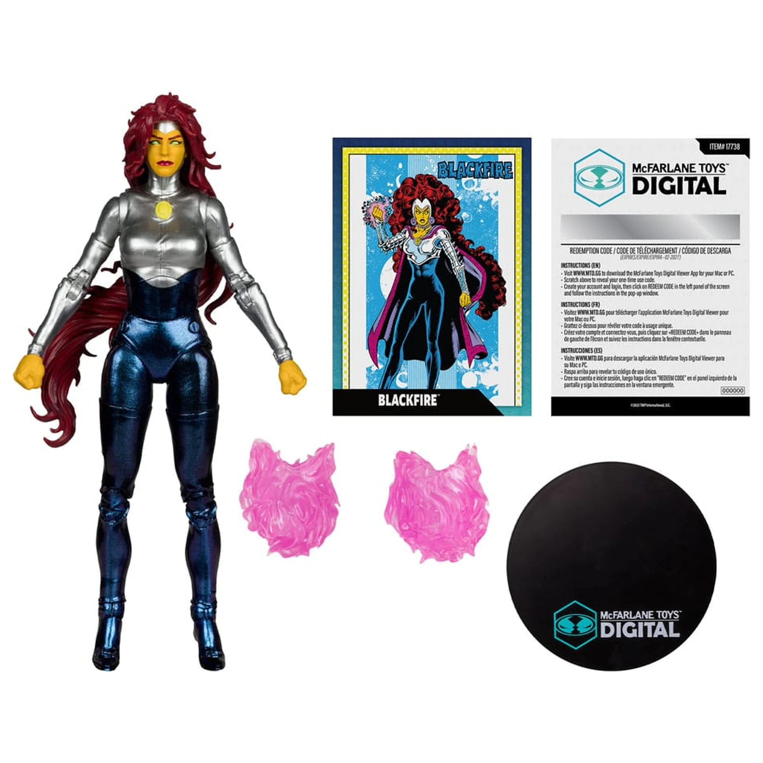 DC Direct McFarlane Toys digitalna akcijska figura Blackfire (The New Teen Titans) 18 cm fotografija proizvoda