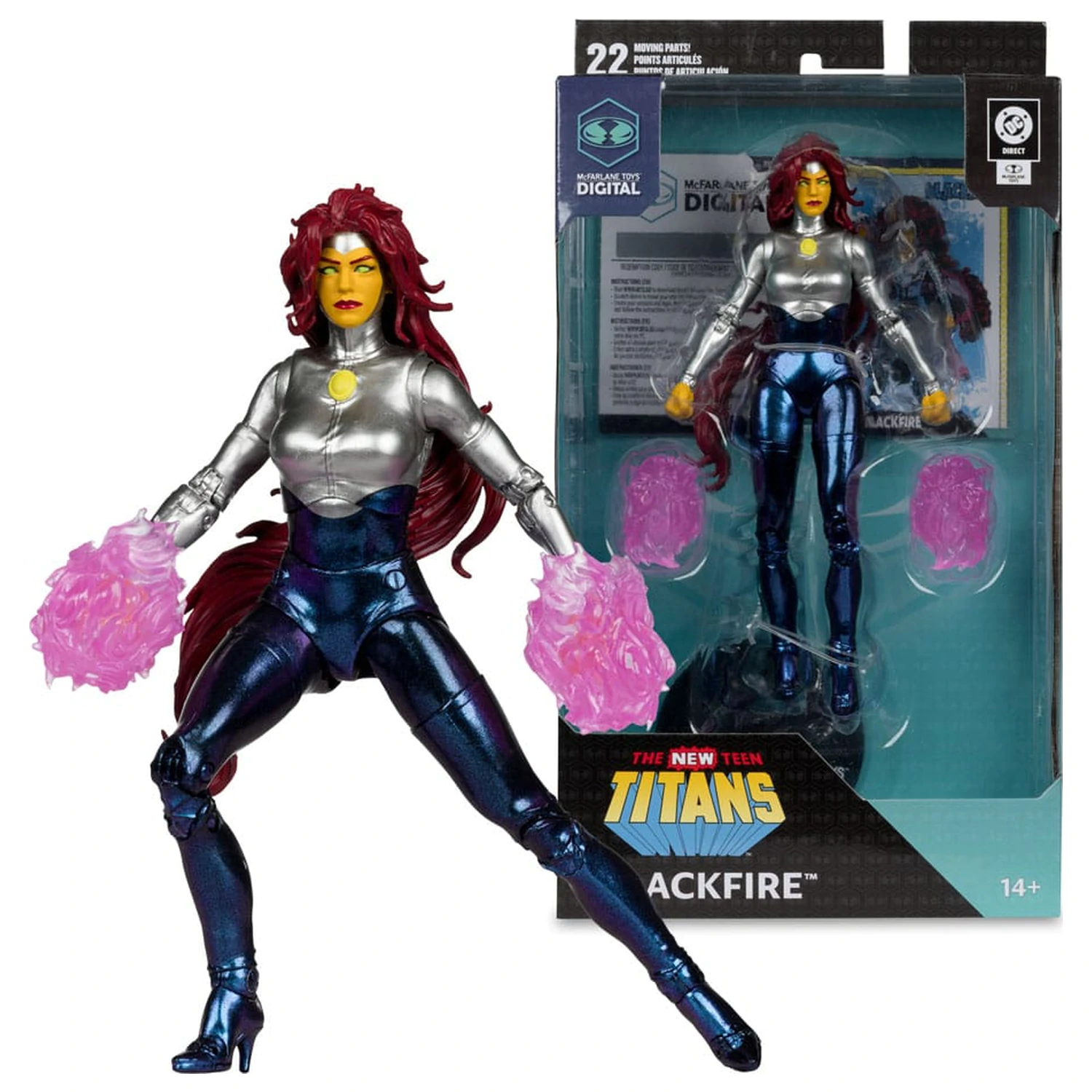 DC Direct McFarlane Toys digitalna akcijska figura Blackfire (The New Teen Titans) 18 cm fotografija proizvoda