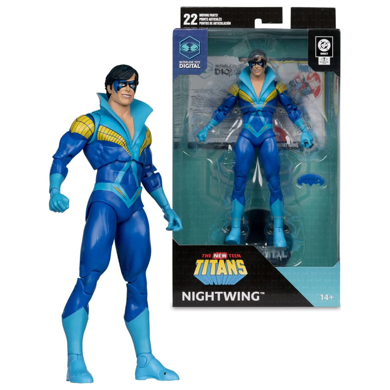 DC Direct McFarlane Toys Digitalna akcijska figura Nightwing (Teen Titans) 18 cm fotografija proizvoda