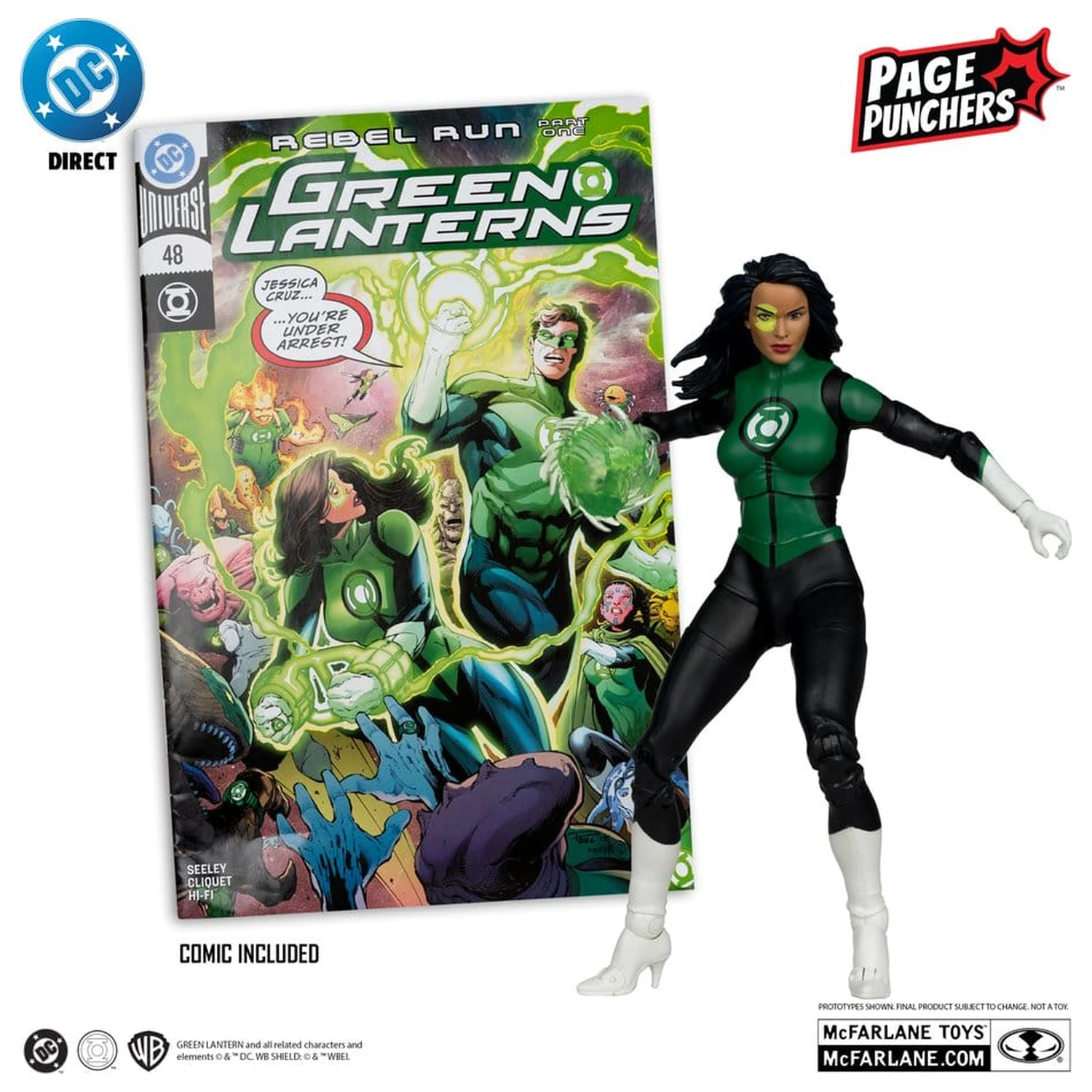 DC Direct Page Punchers akcijska figura Jessica Cruz (Green Lanterns # 48) (Red Platinum Edition) 18 cm fotografija proizvoda