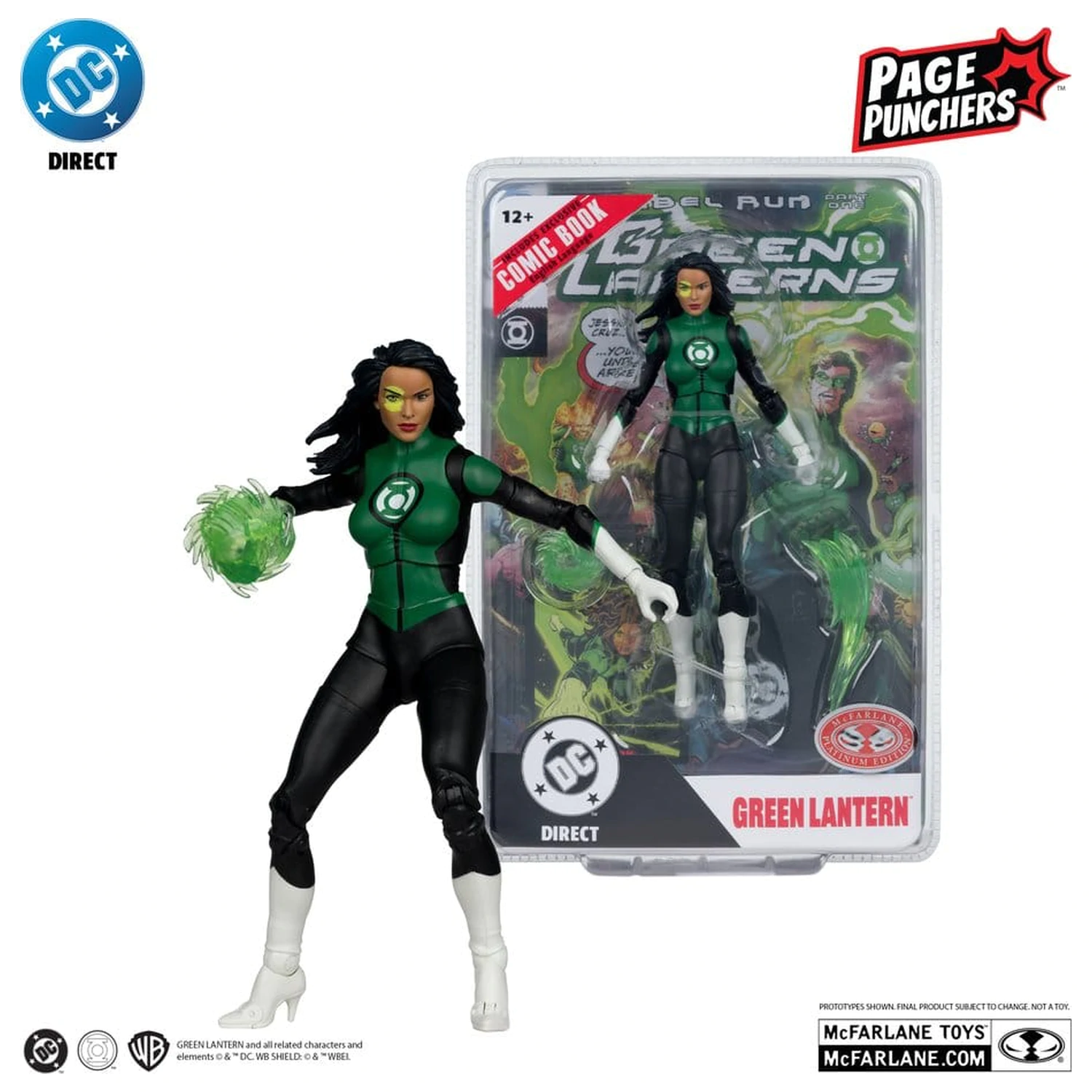 DC Direct Page Punchers akcijska figura Jessica Cruz (Green Lanterns # 48) (Red Platinum Edition) 18 cm fotografija proizvoda