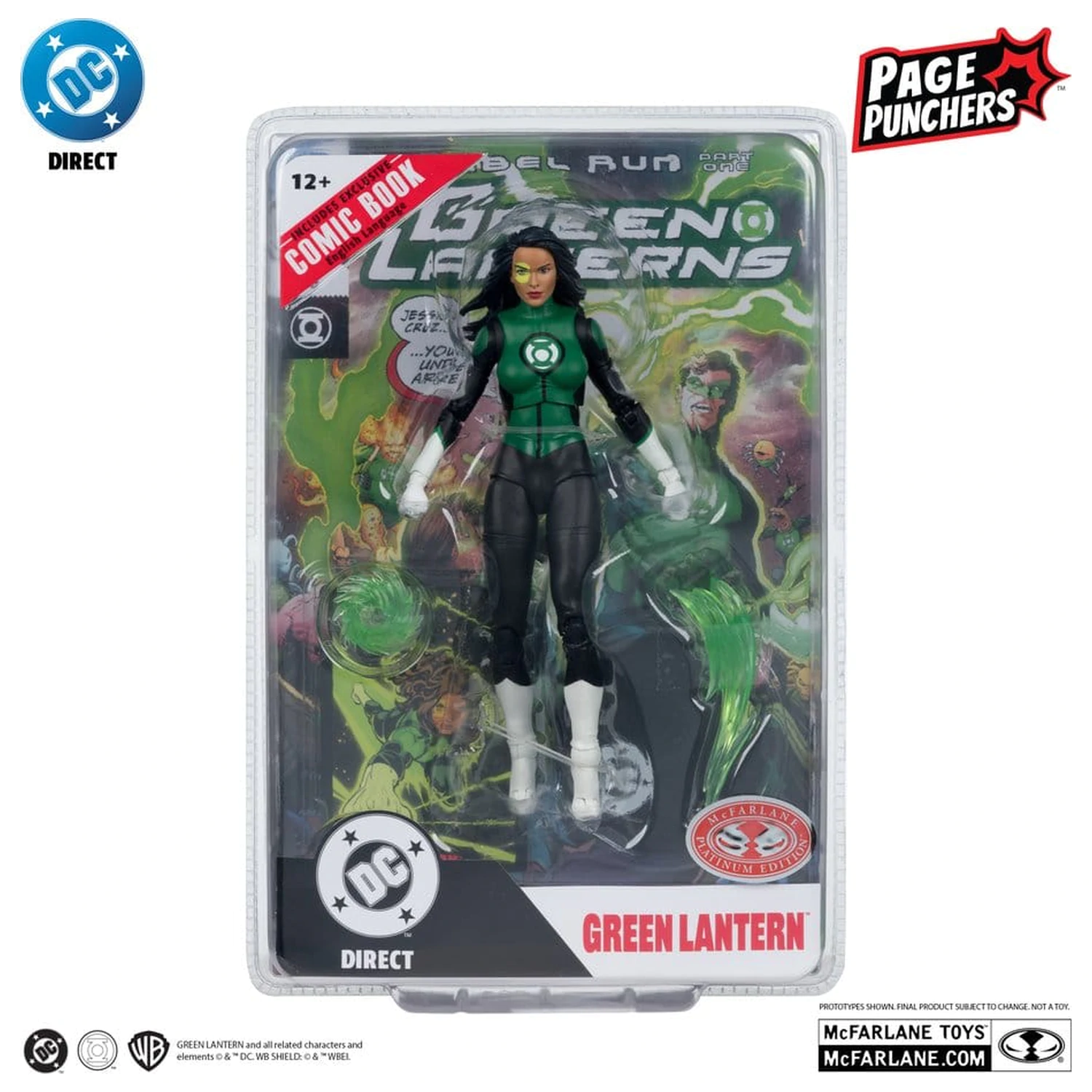 DC Direct Page Punchers akcijska figura Jessica Cruz (Green Lanterns # 48) (Red Platinum Edition) 18 cm fotografija proizvoda
