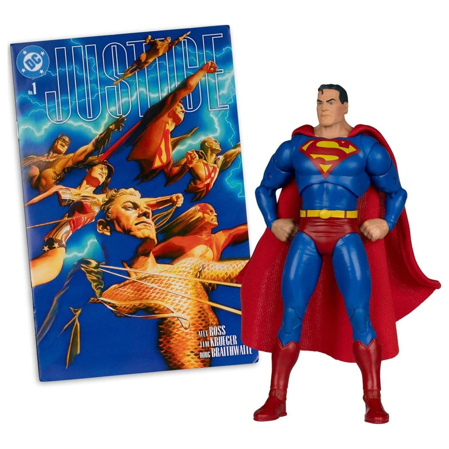 DC Direct Page Punchers akcijska figura Superman (Justice #1) (Red Platinum Edition) 19 cm fotografija proizvoda