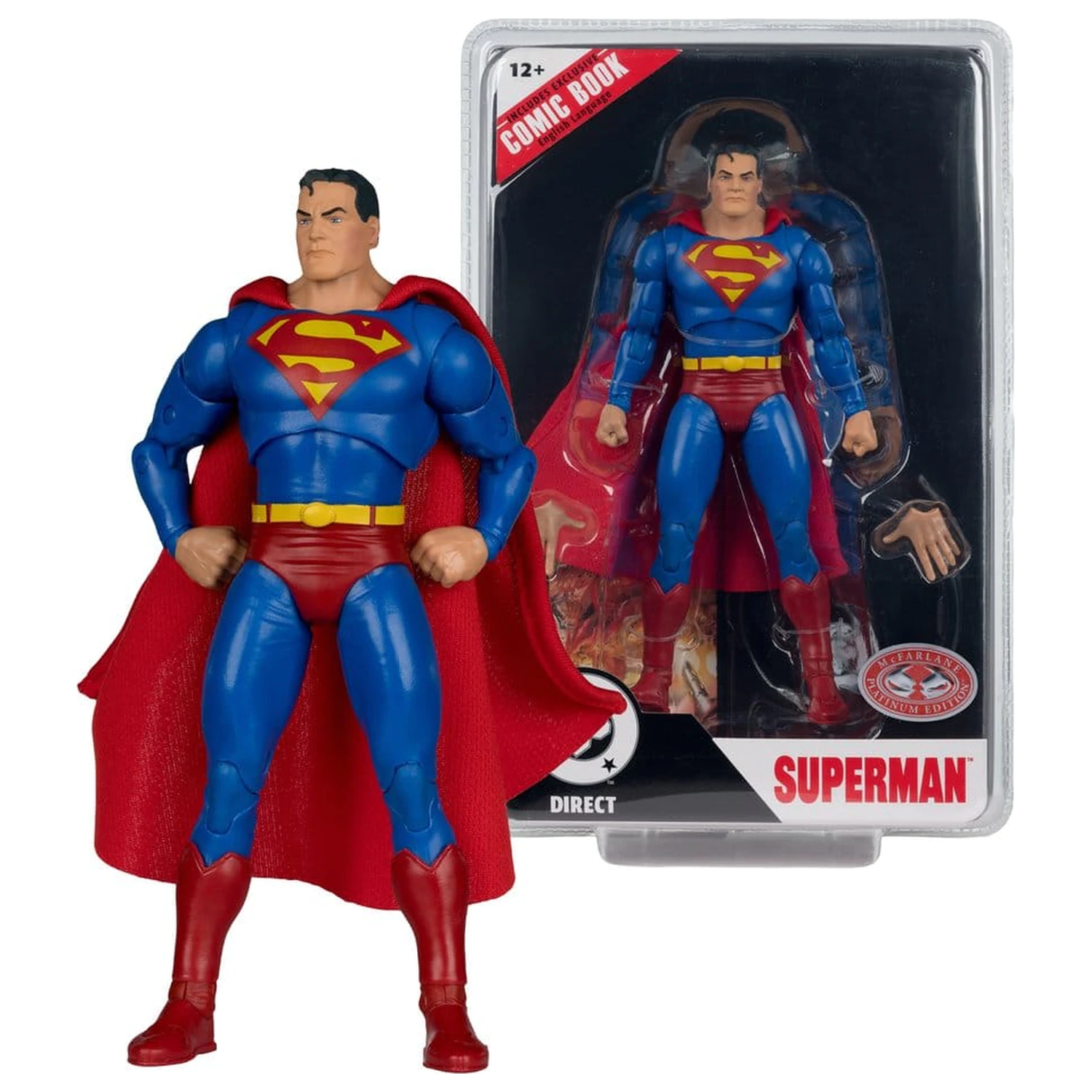 DC Direct Page Punchers akcijska figura Superman (Justice #1) (Red Platinum Edition) 19 cm fotografija proizvoda