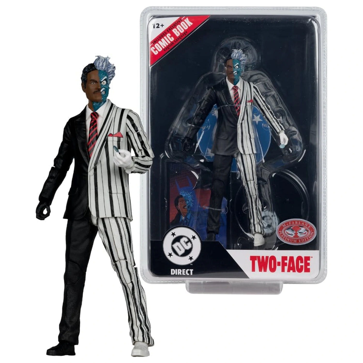 DC Direct Page Punchers akcijska figura Two-Face (Batman 89) (Red Platinum Edition) 19 cm fotografija proizvoda