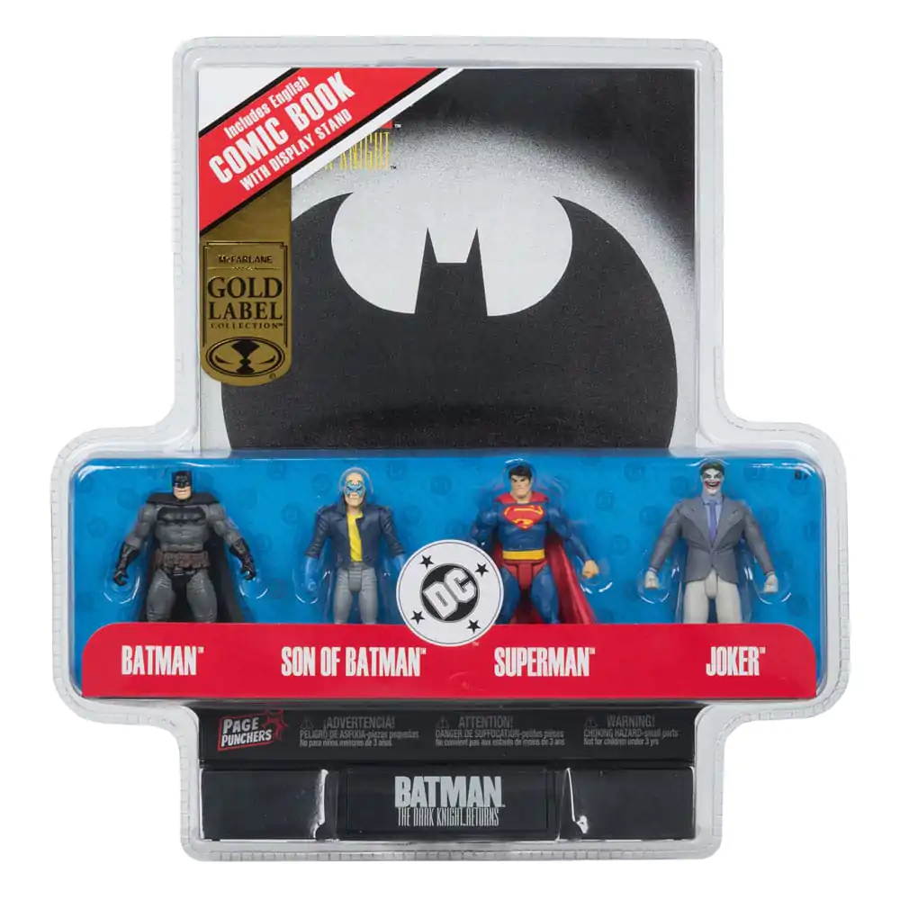 DC Direct Page Punchers Akcijska figura Pakiranje od 4 Batman & Son of Batman & Superman & Joker 7 cm fotografija proizvoda