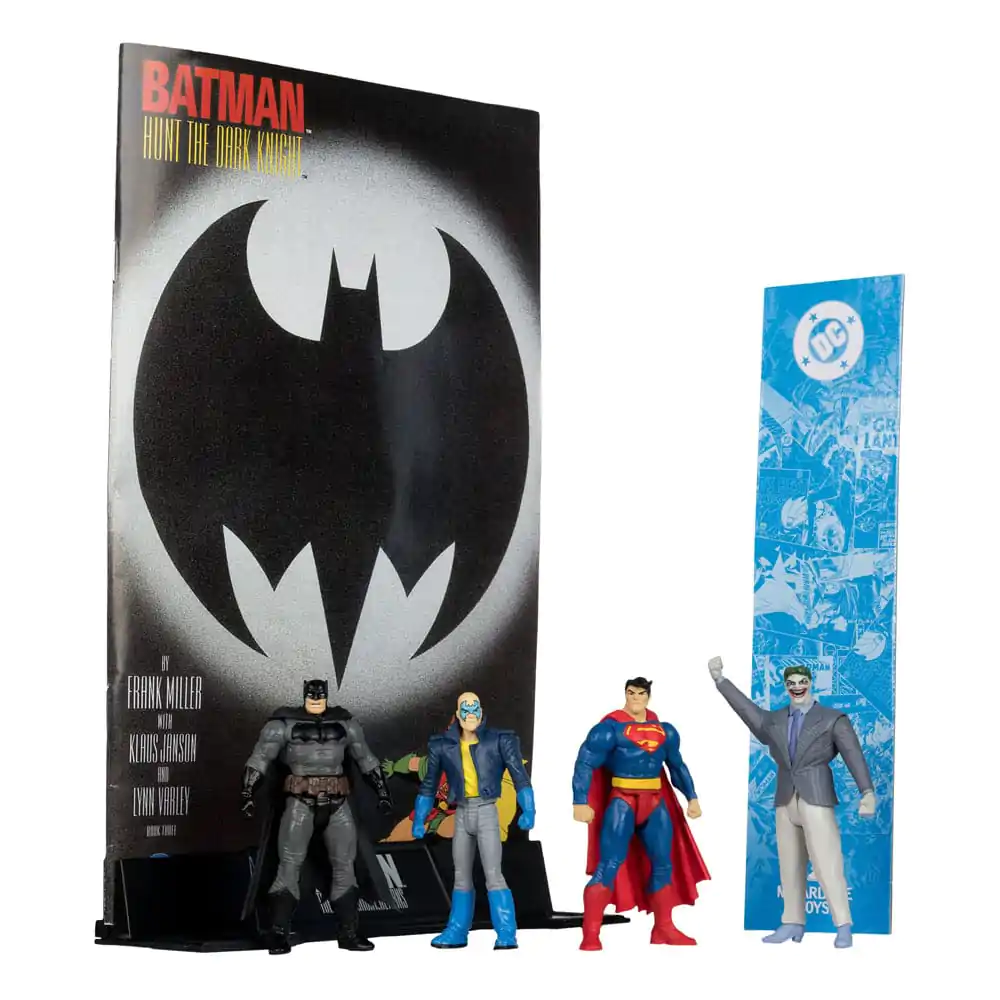 DC Direct Page Punchers Akcijska figura Pakiranje od 4 Batman & Son of Batman & Superman & Joker 7 cm fotografija proizvoda
